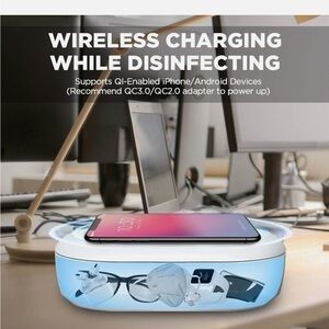 BOX tablet sterilizer Box wireless charging kills 99.9 % germs new in sealed box
